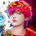 BTS Paint by Number Game أيقونة