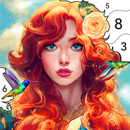 Girls Paint by Number Coloring APK