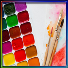 Paint watercolors icon