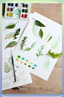 Paint with watercolors poster