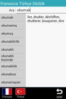 Dictionnaire français turc capture d'écran 1