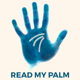 Palm Reader Scanner. Hand Read