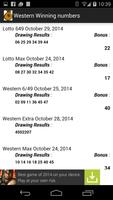 Check Western Lotto Numbers 스크린샷 1