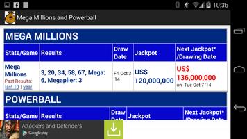 Lottery MegaMillions Powerball ảnh chụp màn hình 1
