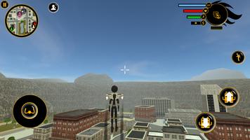 Black Panther Stickman jetpack Crime Simulator تصوير الشاشة 1