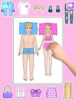 Paper Doll DIY Dress Up Games Affiche