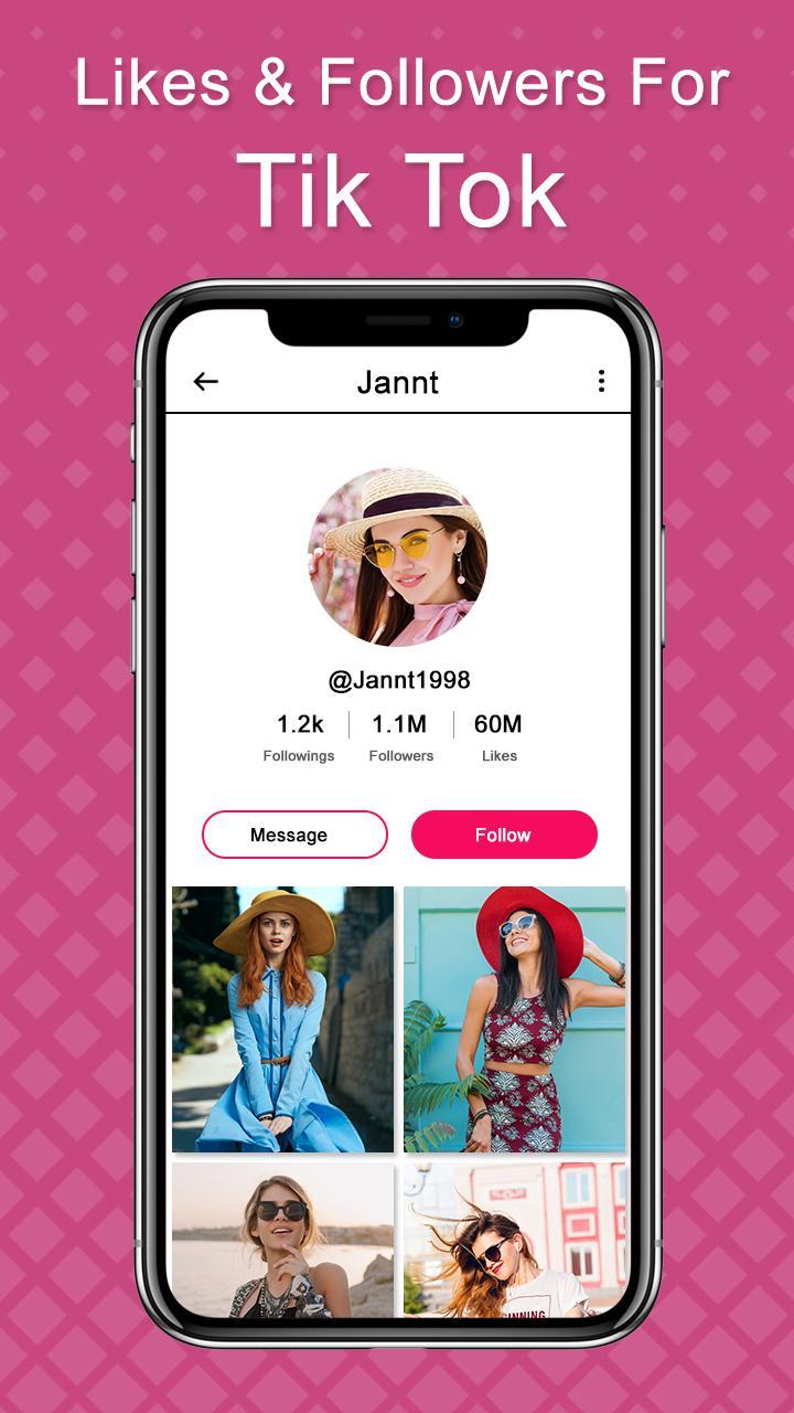 Followers & Likes For tik tok Free APK for Android Download