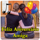 Vídeo de feliz aniversário para amiga com canções simgesi