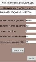 WellTest_Pressure_DrawDown_Calculator capture d'écran 3