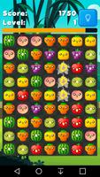 Match 3 Master Happy Fruits syot layar 1