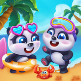 熊貓朋友魔法換裝免費消消樂遊戲 圖標