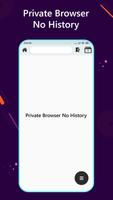 Private Browser: No History Plakat