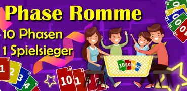 Super Phase Rommé Kartenspiel