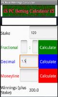 1 Schermata Betting Calculator