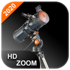 grande caméra de télescope zoom | photo et vidéo icône