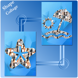 Creative Photo Shape Collage M أيقونة