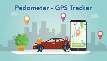 Podomètre - GPS Tracker Affiche