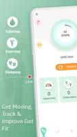 Pedometer With Cycling Tracker الملصق