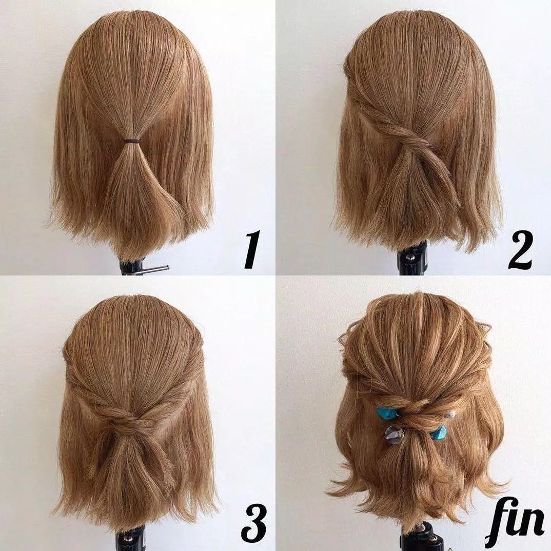 Hairstyles for short hair step by step APK for Android Download