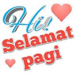 Pelekat selamat pagi selamat malam untuk WhatsApp