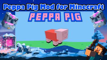 Peppa Pig Minecraft mod jogo Cartaz