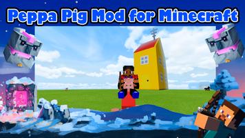 Peppa Pig Minecraft mod jogo imagem de tela 3