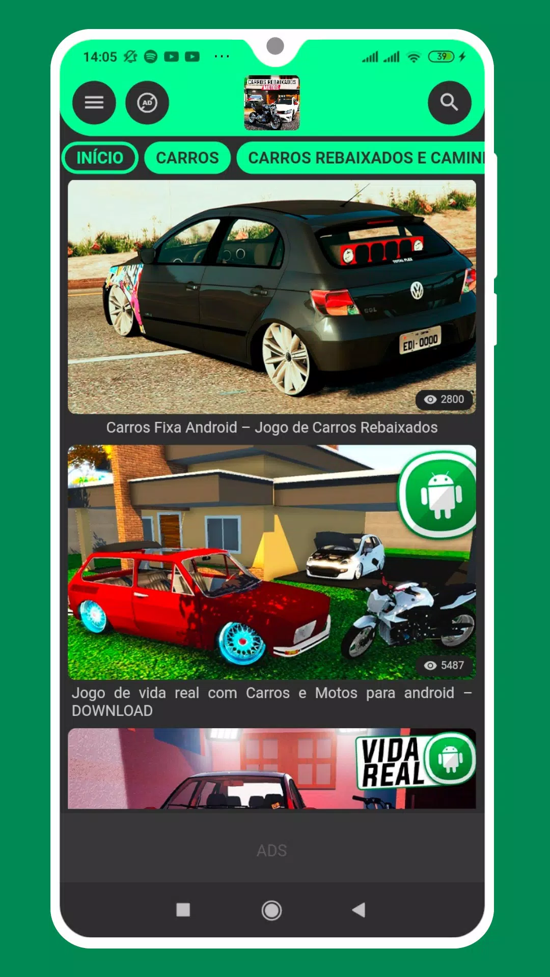 Novo Jogo de Motos e Carros Brasileiros para Celular - Estilo BR