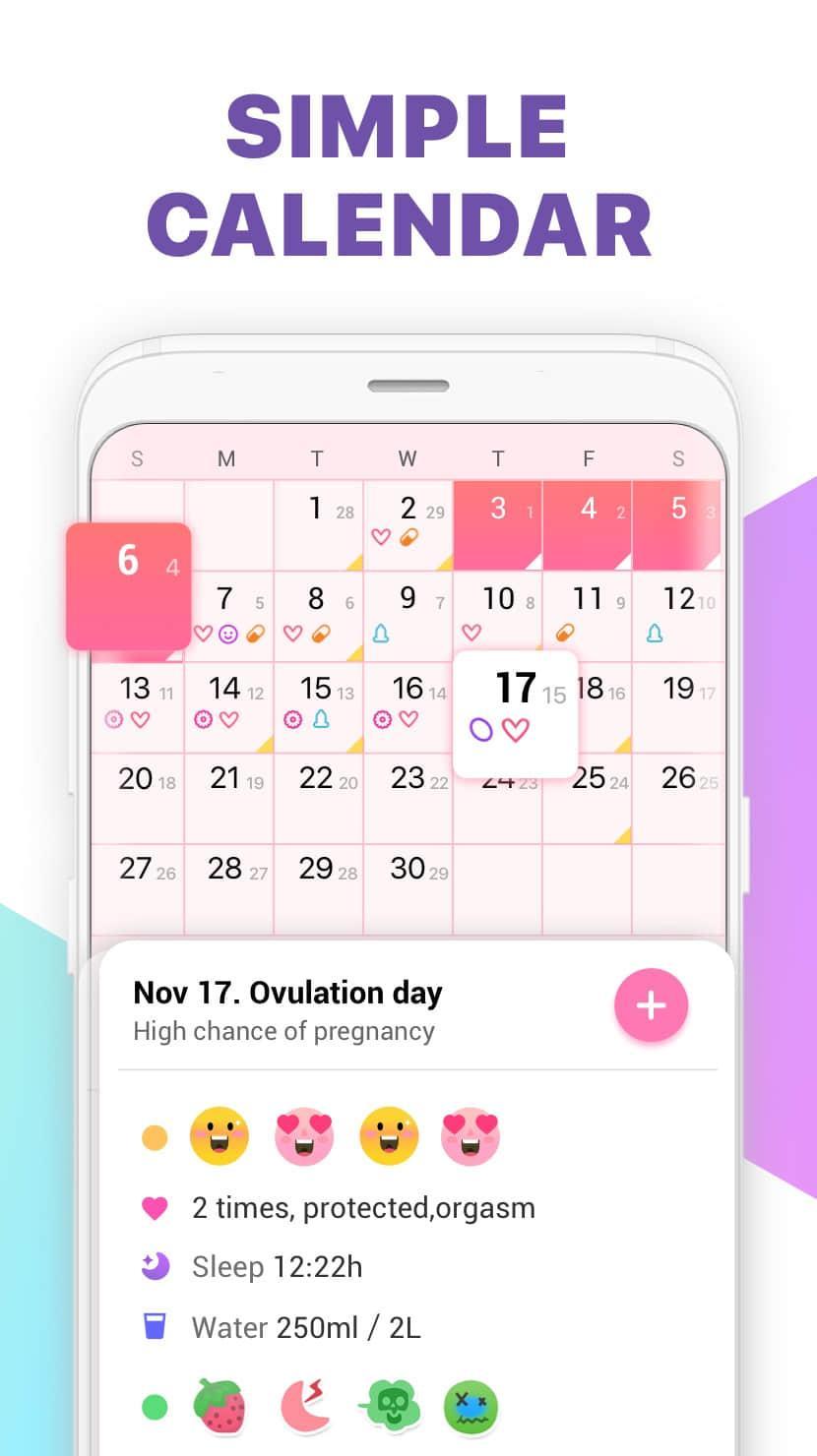 period tracker ovulation calendar amp fertility app for day by day pregnancy tracker