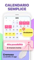 2 Schermata Calendario Mestruale, Ciclo