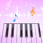 White Piano Tiles:Music Games icône