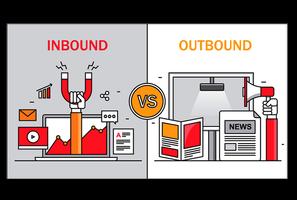 Inbound Vs Outbound Marketing پوسٹر