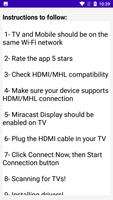 برنامه‌نما HDMI connector screen cast tv عکس از صفحه