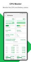 CPUマスター - バッテリーモニター、ジャンククリーナー スクリーンショット 1