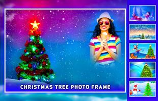 Lovely Christmas Tree Photo Frames Affiche