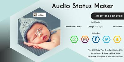Audio Status Maker With Photo Affiche