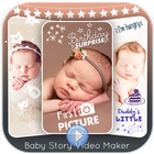 Baby Story Photo Video Maker icône