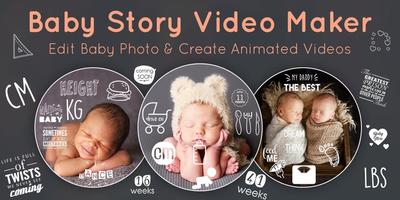 Baby Story Photo Video Maker Affiche