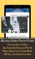 Multiple Video Popup Player -Floating Video Player ảnh chụp màn hình 3