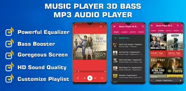 Music Player 3D Bass Mp3 Audio Player