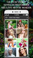 Glitch Video Effects Recorder-HD Live Movie Maker screenshot 1
