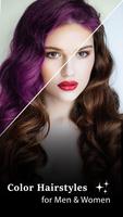 Color Hairstyles For Men & Women : Photo Editor Plakat