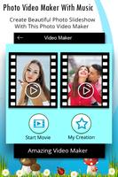 Photo Video Maker With Music - Slideshow Maker poster