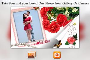 Love Card Photo Frame Affiche