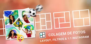 Editor de fotos e colagem