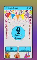 Customize Birthday Song With Name Editor 截圖 1