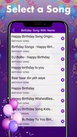 Happy Birthday Song With Name Generator capture d'écran 1