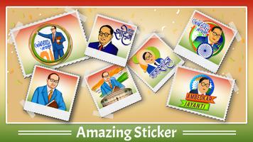 Ambedkar Jayanti Stickers - Jai Bhim Stickers โปสเตอร์