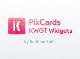 PixCards KWGT - Modern Card St Poster