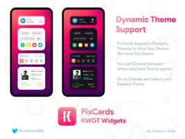 PixCards KWGT - Modern Card St Ekran Görüntüsü 3
