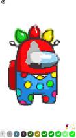 Real Among Us Pixel Art Coloring screenshot 1